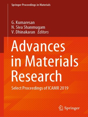 cover image of Advances in Materials Research